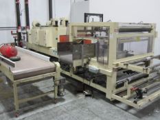 Arpac Shrink Bundler, Model # 1058-50, S/N 2799, right angle infeed with 50" wide film