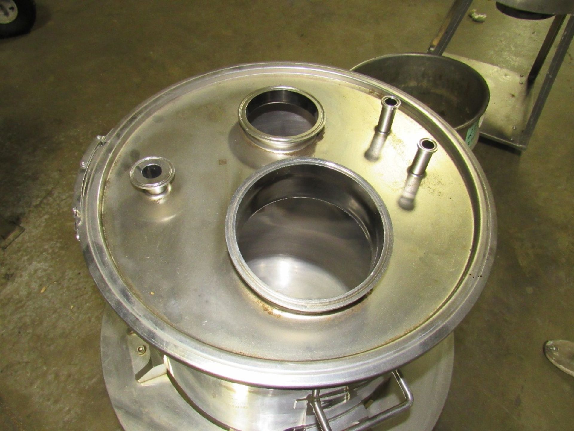 30-Gallon Eagle 304 Staihless Steel Pharma Finish Tank on Custom Base with Clamped on Cover and - Image 2 of 12