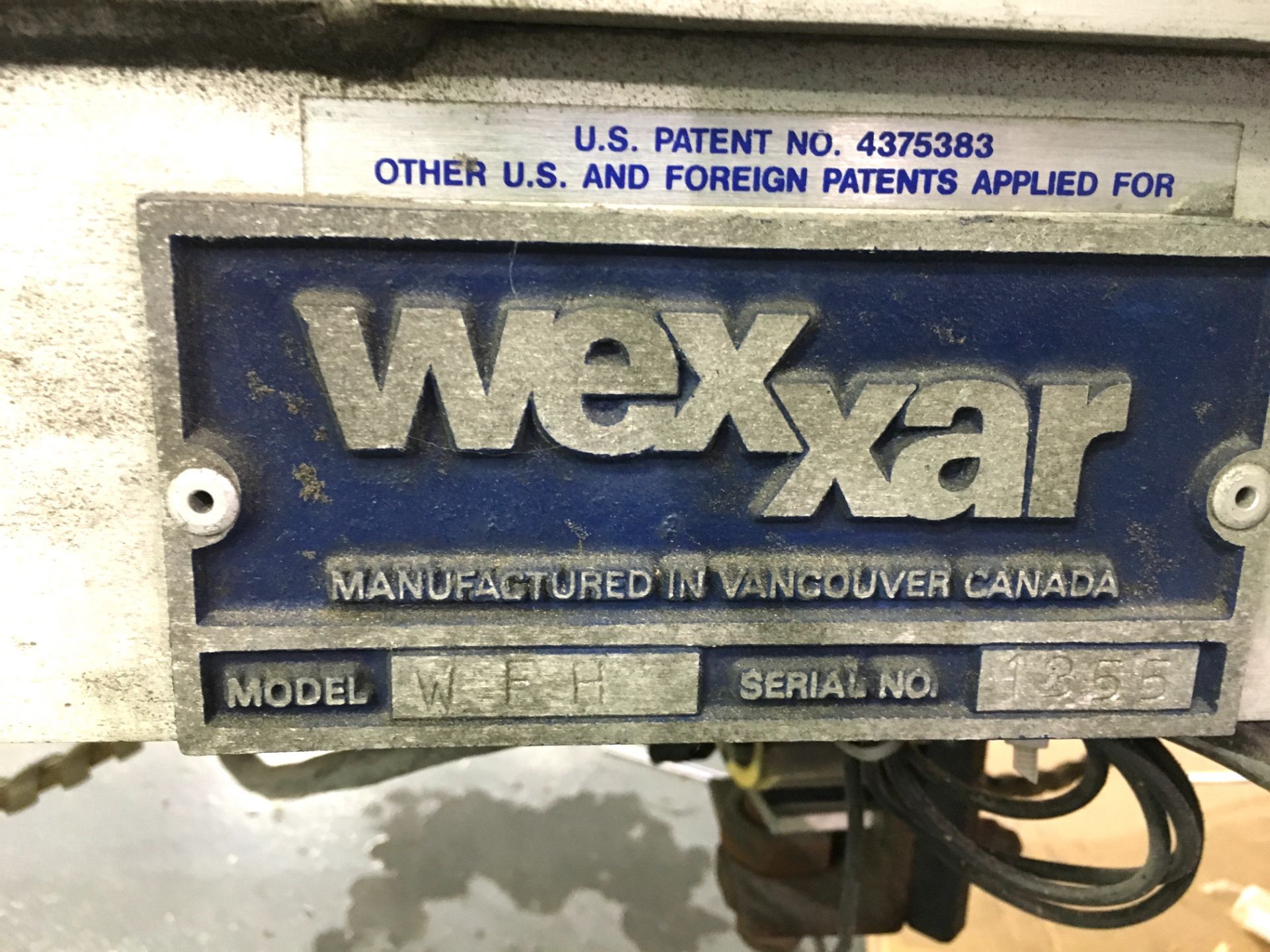 Wexxar Automatic Glue Case Erector Model: WFH Serial: 1355, Runs around 15 cases per minute, Removed - Image 7 of 11