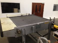Taylor 5x7 Bi Direction Accumulation Dump Table, Last used in Salad Dressing Plant for different