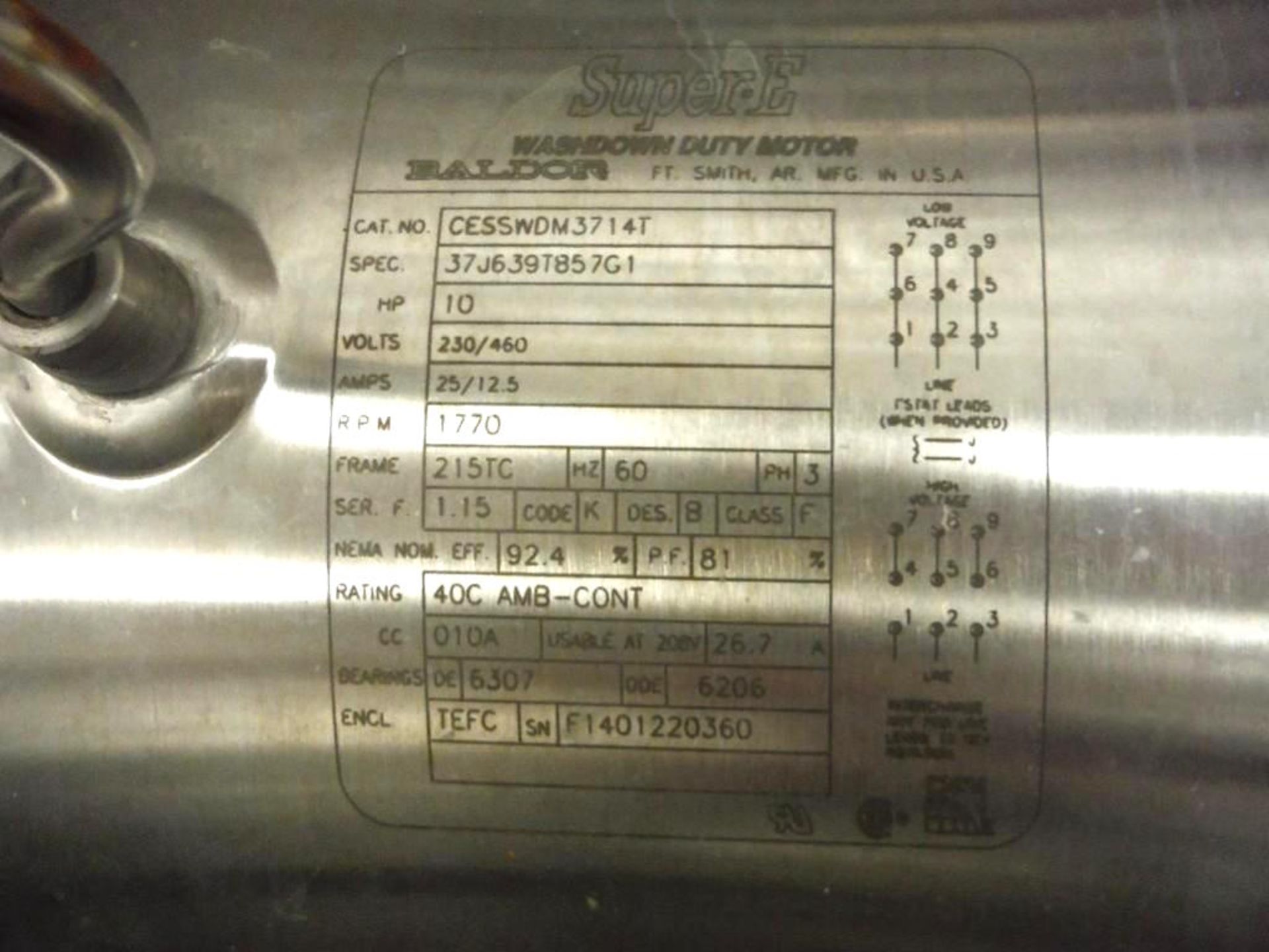 Knoll Progressive Cavity Pump Model: MX50S-60/40 Serial: 609127 Year: 2014, Last used in Food - Image 7 of 7