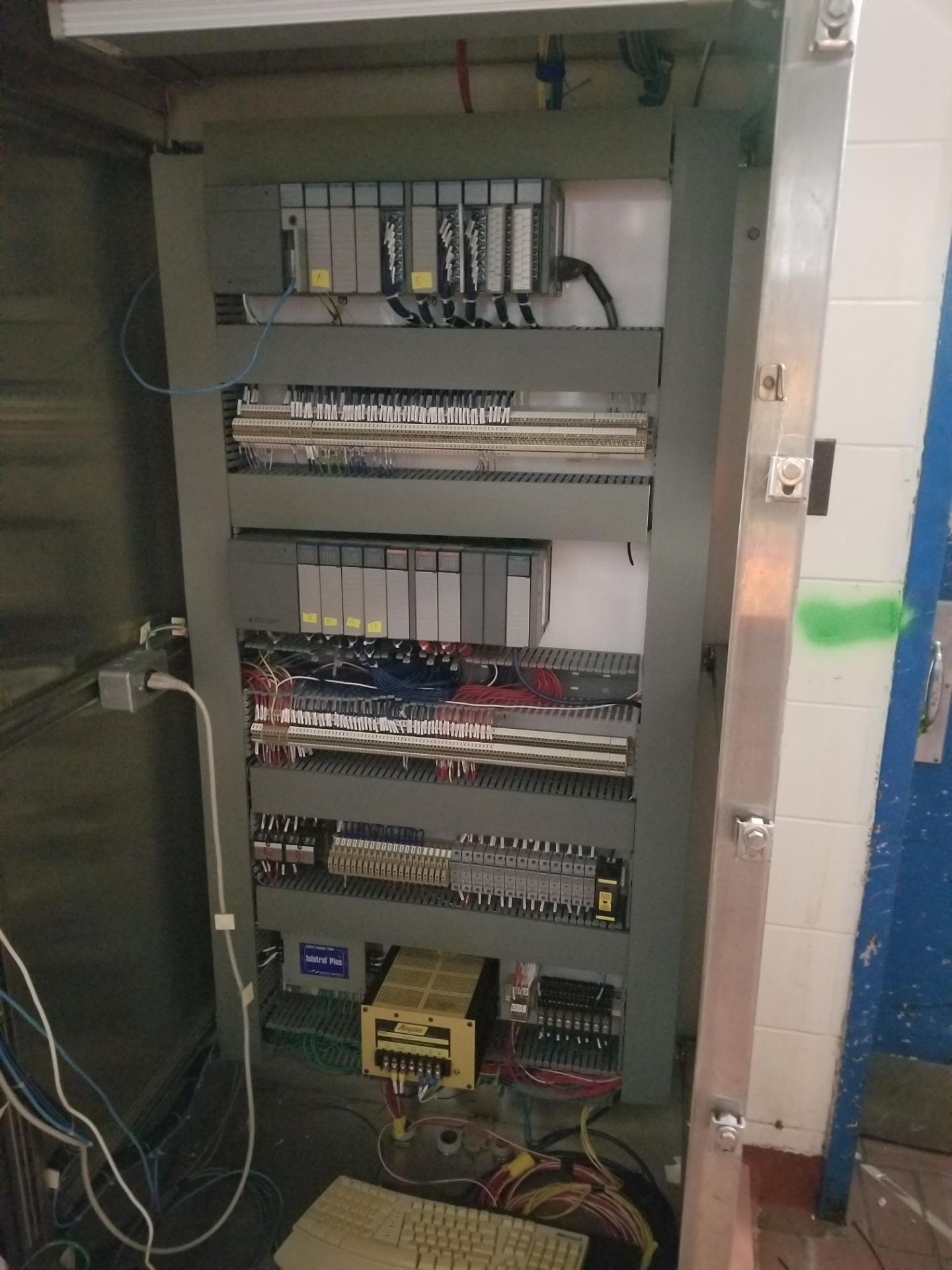 Control Cabinet with (2) Allen Bradley SLC 5/01 PLC's, 9-Slot Chassis and Touchpad Display (NOTE: - Image 3 of 3