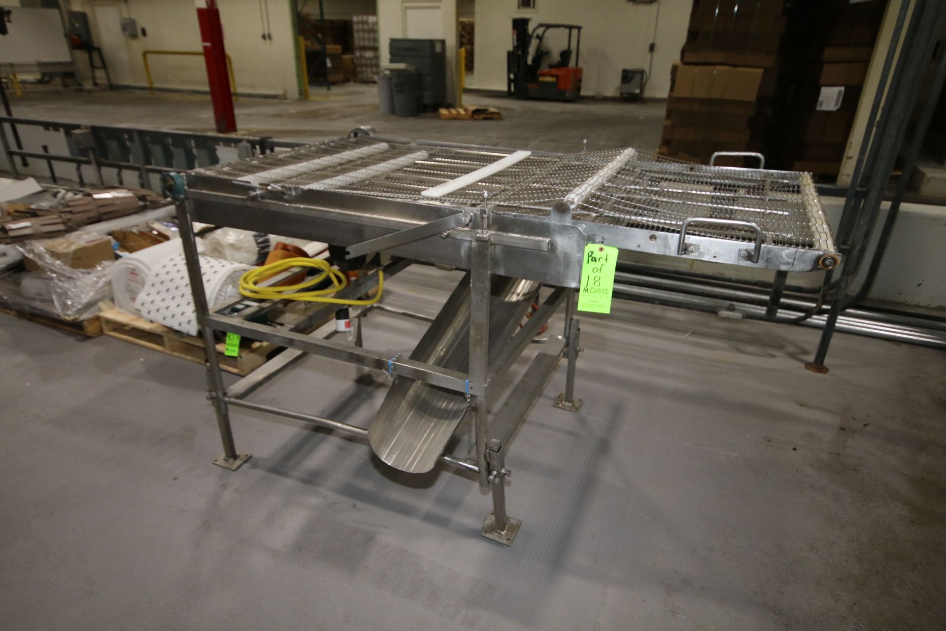 S/S Transfer Conveyor with Draining Incline, 34" W x 104" L and 34" W x 71" L , with S/S Depositor - Image 4 of 5