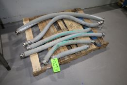 (6) Goodyear Clamp Type Transfer Hoses, (5) 1-1/2" S/S Clamp Type, (1) 2" S/S Clamp Type, Assorted