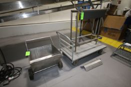 2-Pc. Lot Including (1) Portable S/S Tote and S/S Conveyor Belt