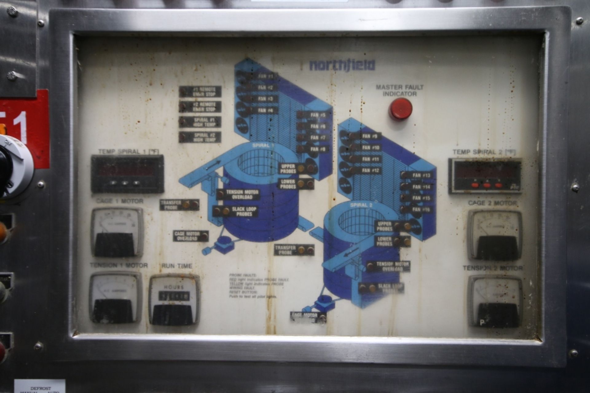 Northfield Dual Spiral Freezer System, Featuring (2) Carousels, (28) Total Tiers with Aprox. 5-1/