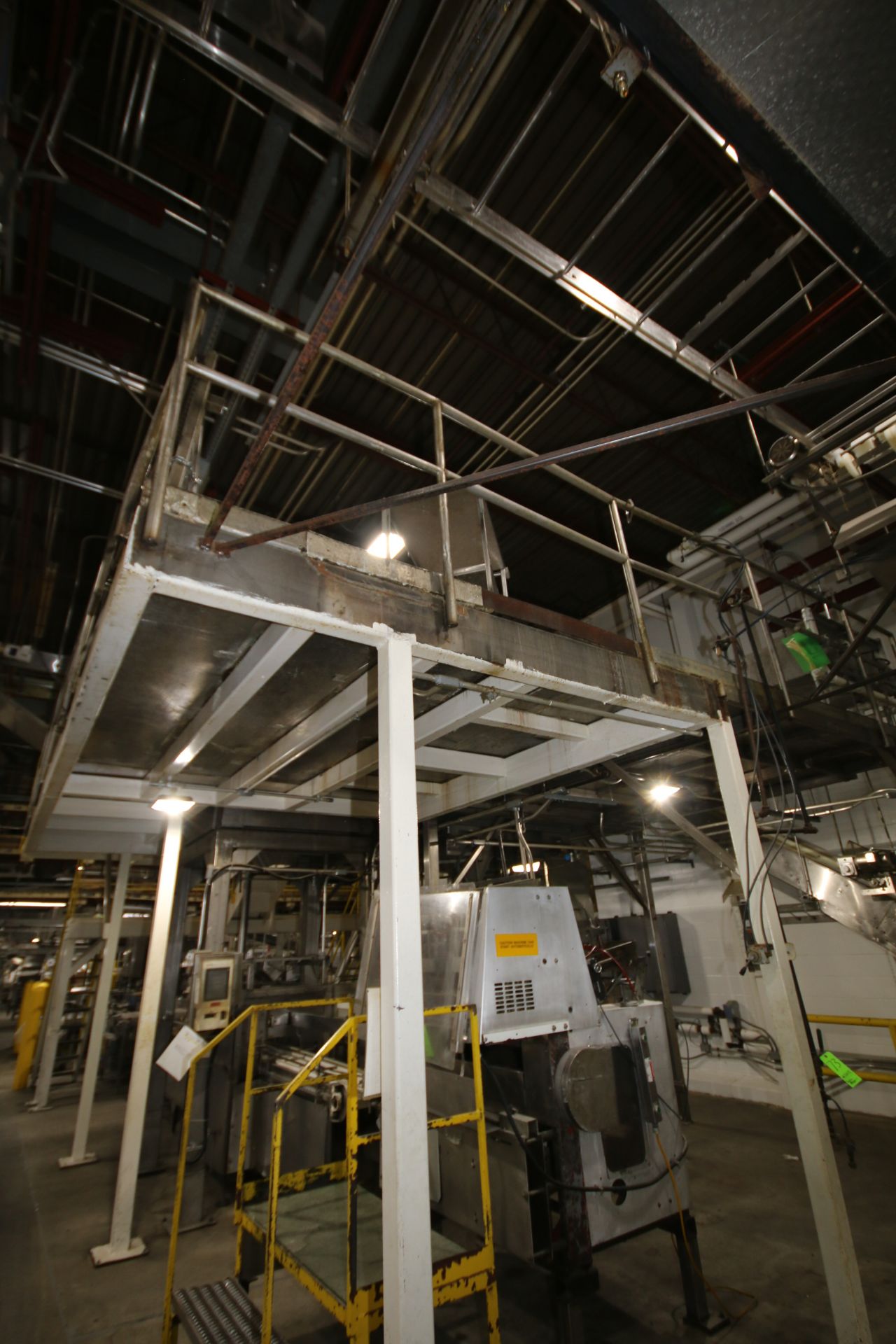 S/S Dual Scale Mezzanine, Aprox. 25' L x 20' W, with (2) Scale Openings, with (2) Sets of Stairs - Image 3 of 4