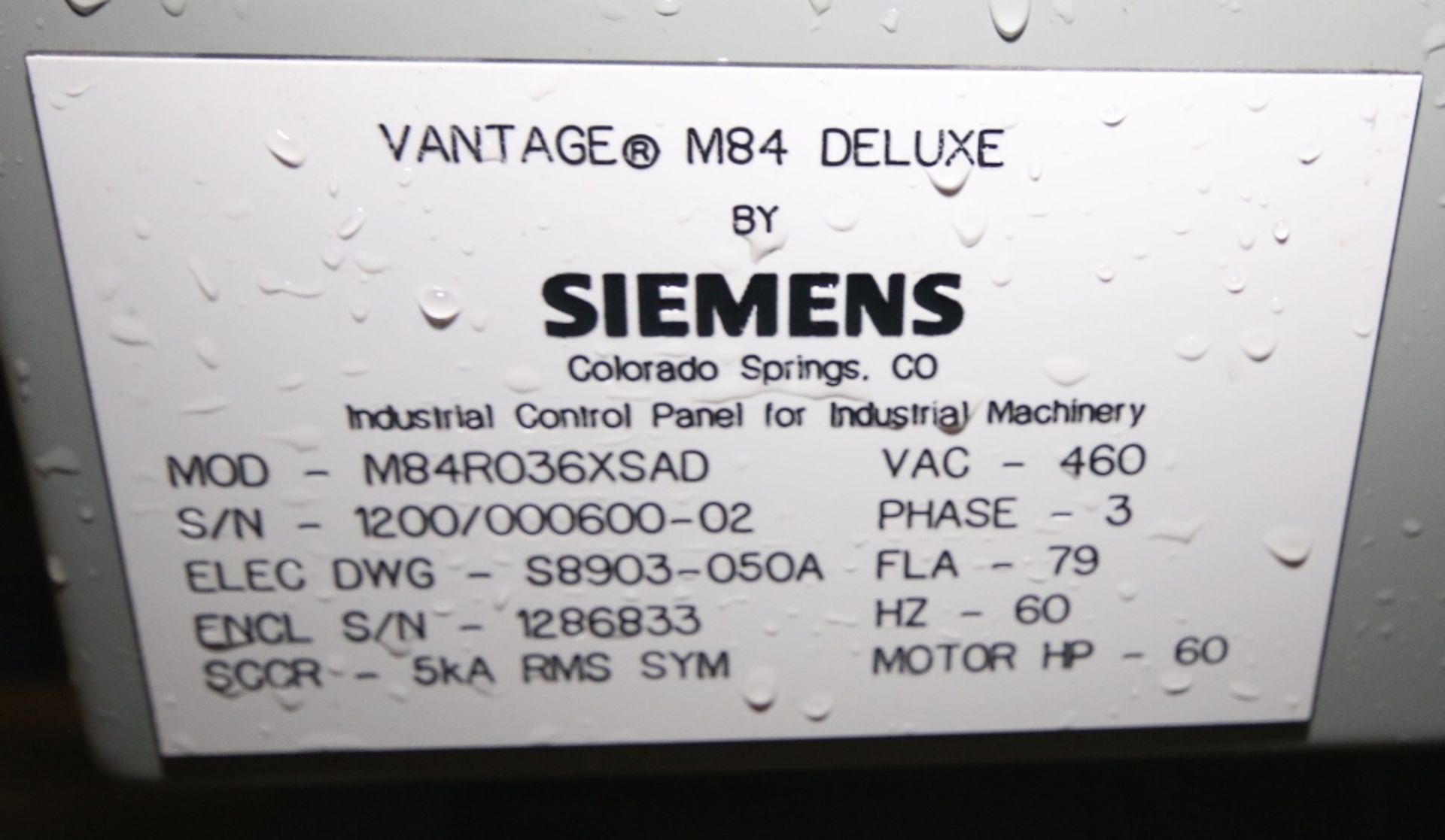 2012 Siemens 160 GPM 9-Pass Skid-Mounted RO System, Model M84R036XSAD, S/N 1200/000600-02 with - Image 15 of 16