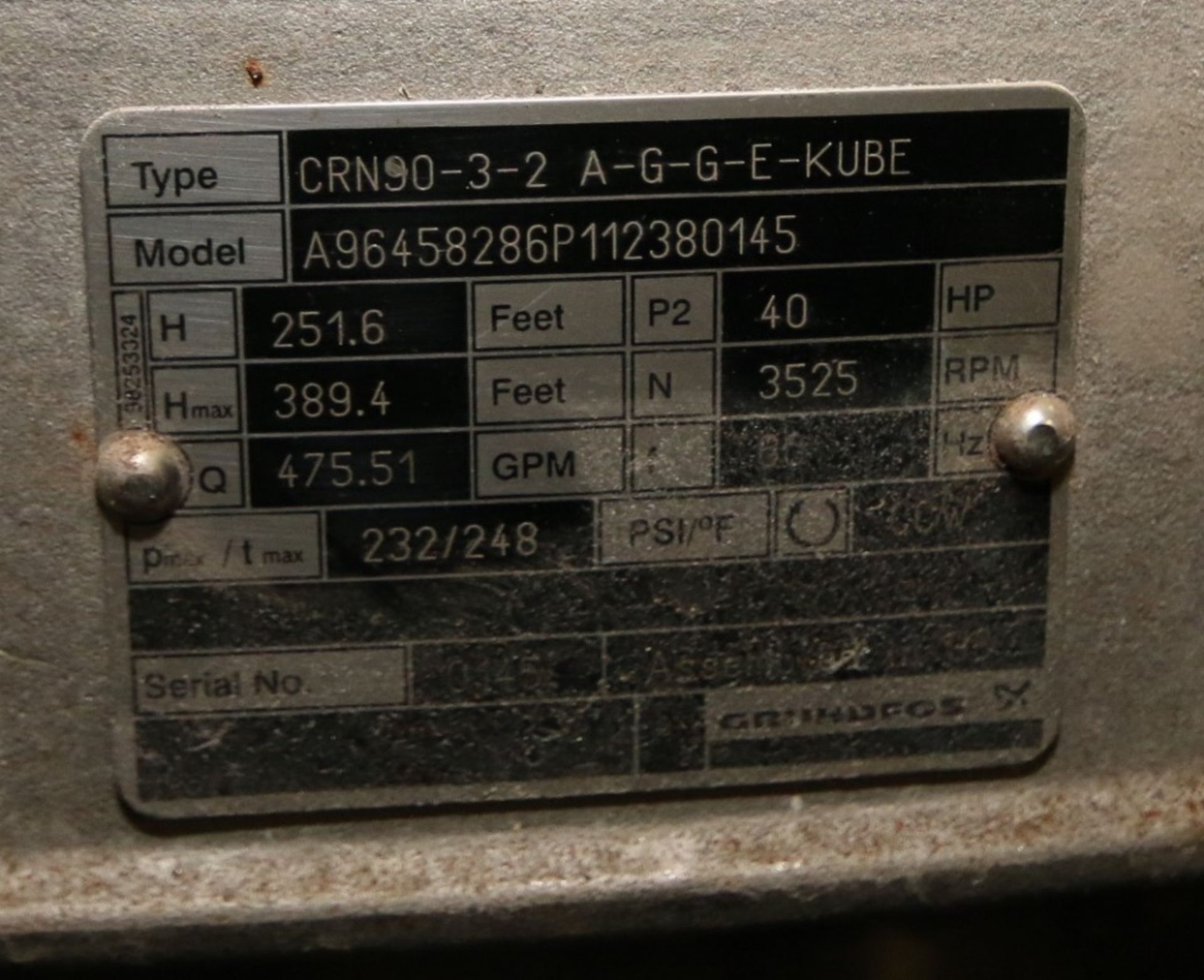 2012 Skid-Mounted Siemens Water Recirculation Pump System includes (3) Grundfoss 40 hp Pumps, - Image 3 of 8