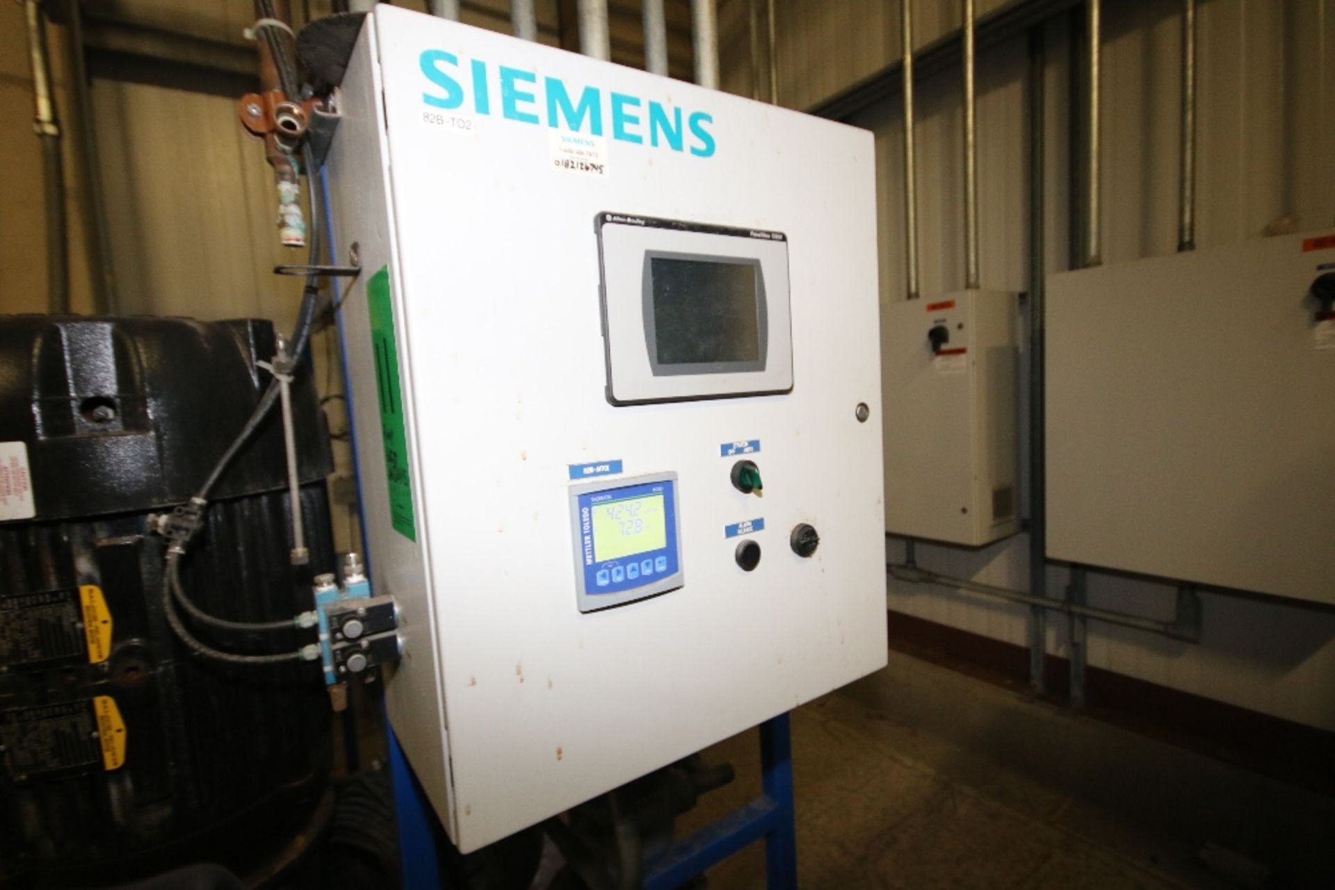 2012 Skid-Mounted Siemens Water Recirculation Pump System includes (3) Grundfoss 40 hp Pumps, - Image 5 of 8