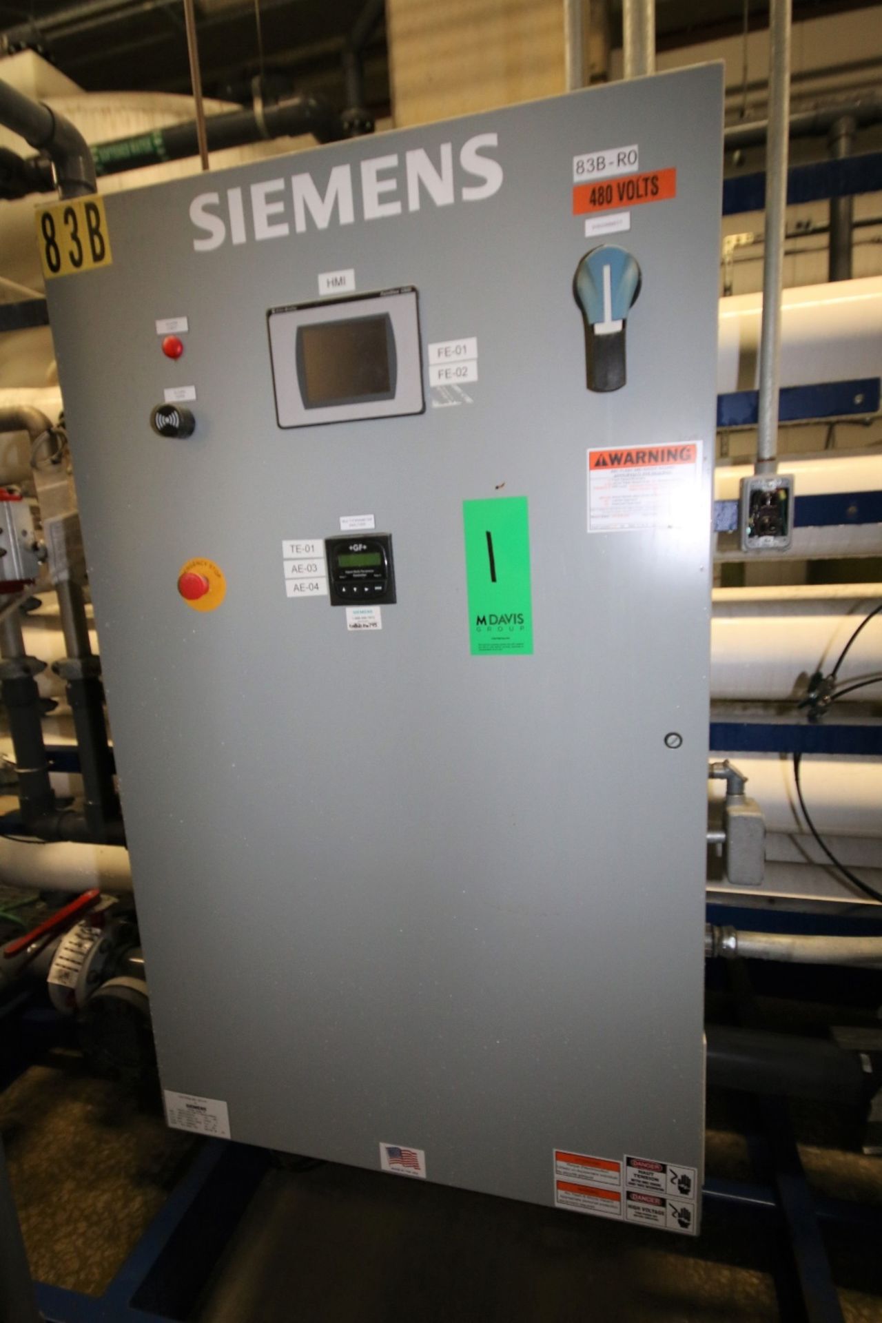 2012 Siemens 160 GPM 9-Pass Skid-Mounted RO System, Model M84R036XSAD, S/N 1200/000600-02 with - Image 12 of 16