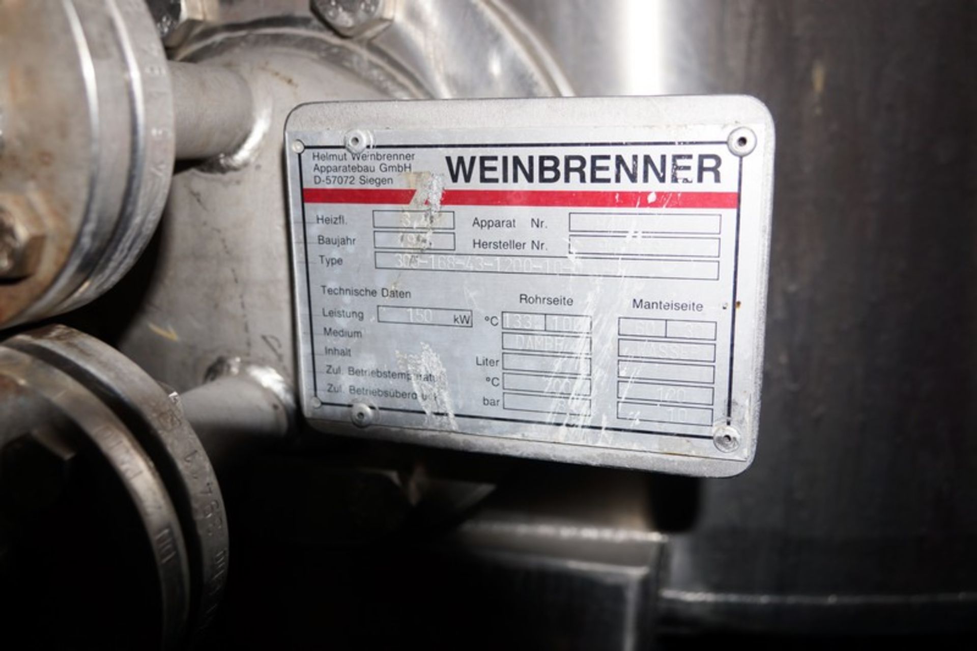 KF Engineering 3-Tank CIP Unit (With control panel) ,Y.O.M 1994 GERMANY - Image 10 of 16