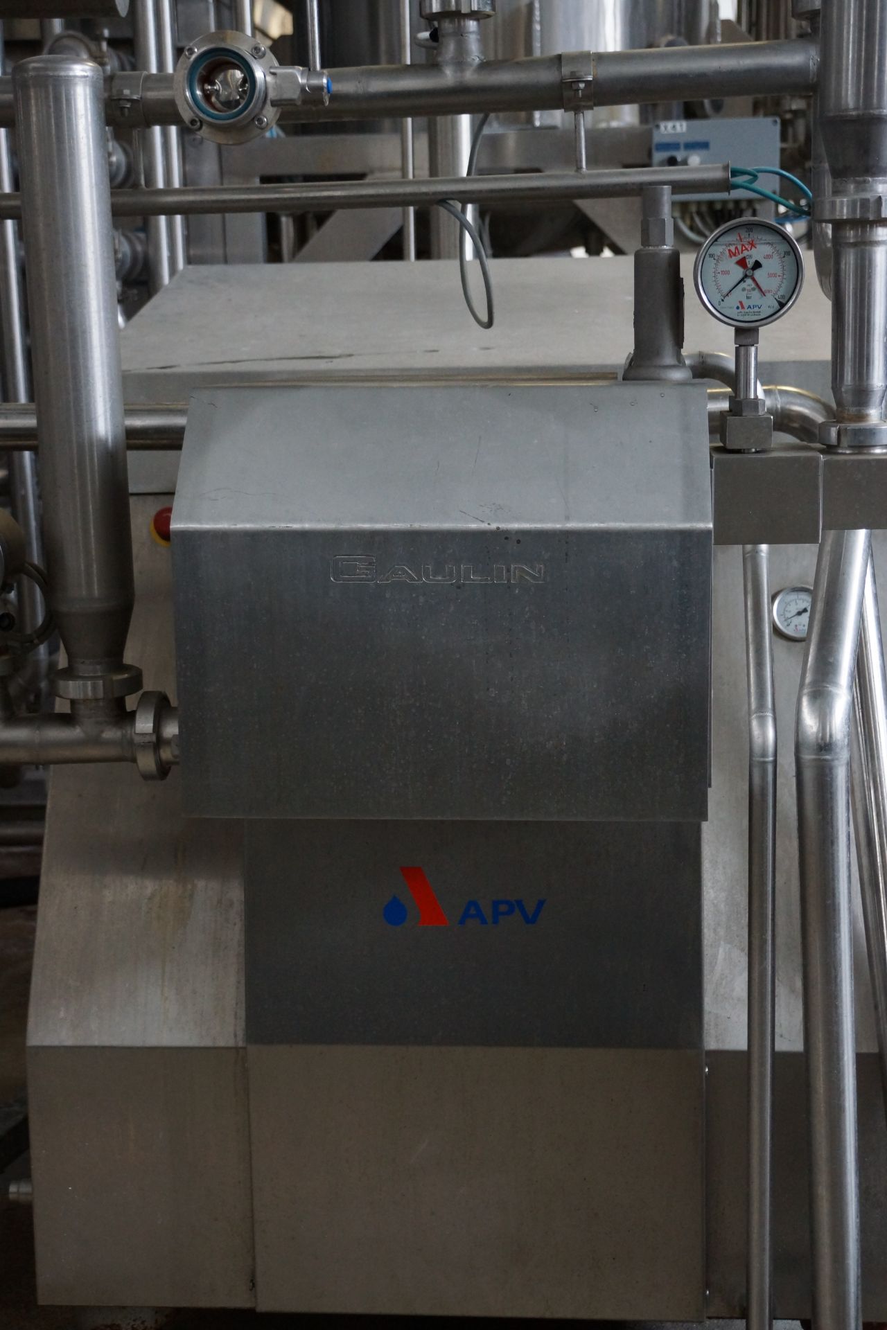 APV Gaulin 3-Piston Homogenizer, Model 1453MC15 – 2,5, 5,500 Liter Per Hour, VFD, (With control - Image 2 of 9