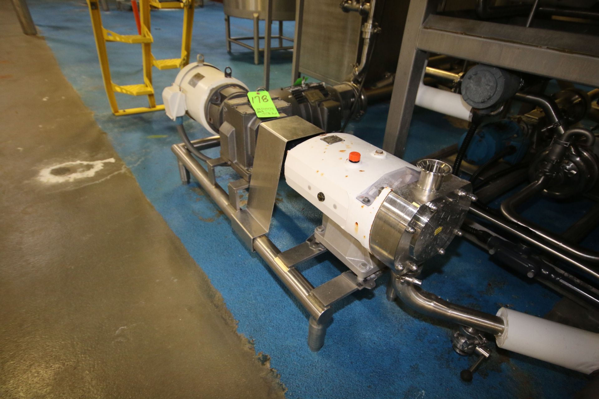 2016 Alfa Laval 7.5 hp Positive Displacement Pump, Type SRU4/SS/HS, S/N 147160 with 2" S/S Clamp