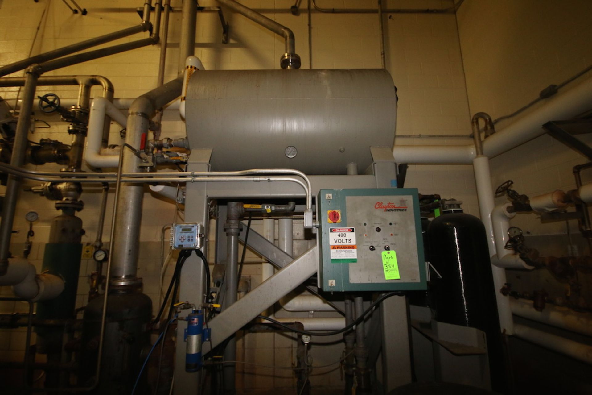 2011 Clayton Skid Mounted Steam Boiler, M/N EC-254-1-DZ, S/N 25047 - Clayton Skid Mounted - Image 4 of 4