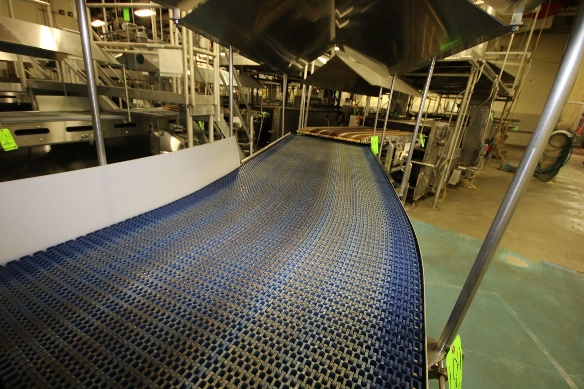 ~17 ft. L S/S Discharge Conveyor with 32" W Intralox Belt, Incline, (2) Cryo-Jet Cooler Freezer - Image 3 of 5