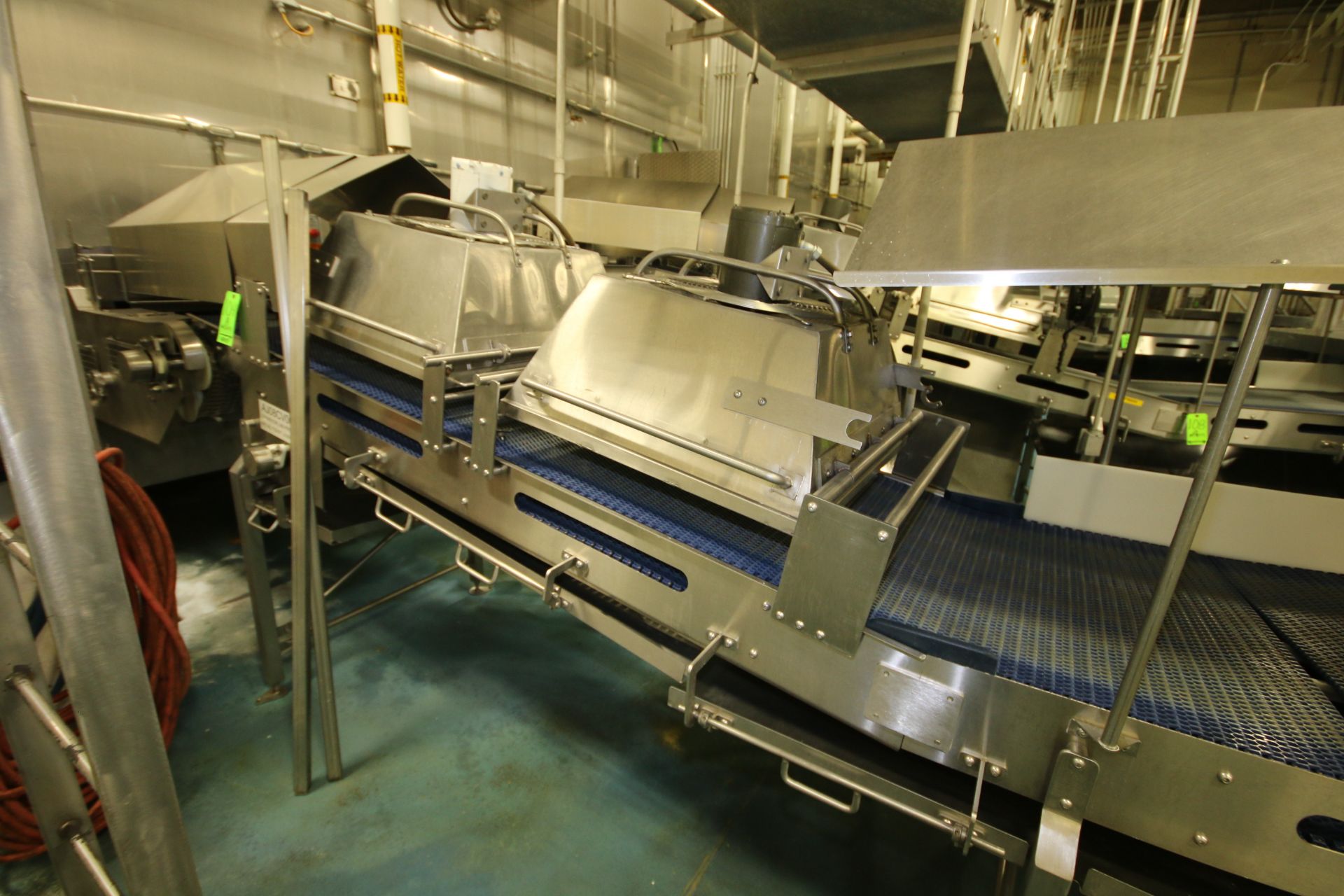 ~17 ft. L S/S Discharge Conveyor with 32" W Intralox Belt, Incline, (2) Cryo-Jet Cooler Freezer - Image 2 of 5