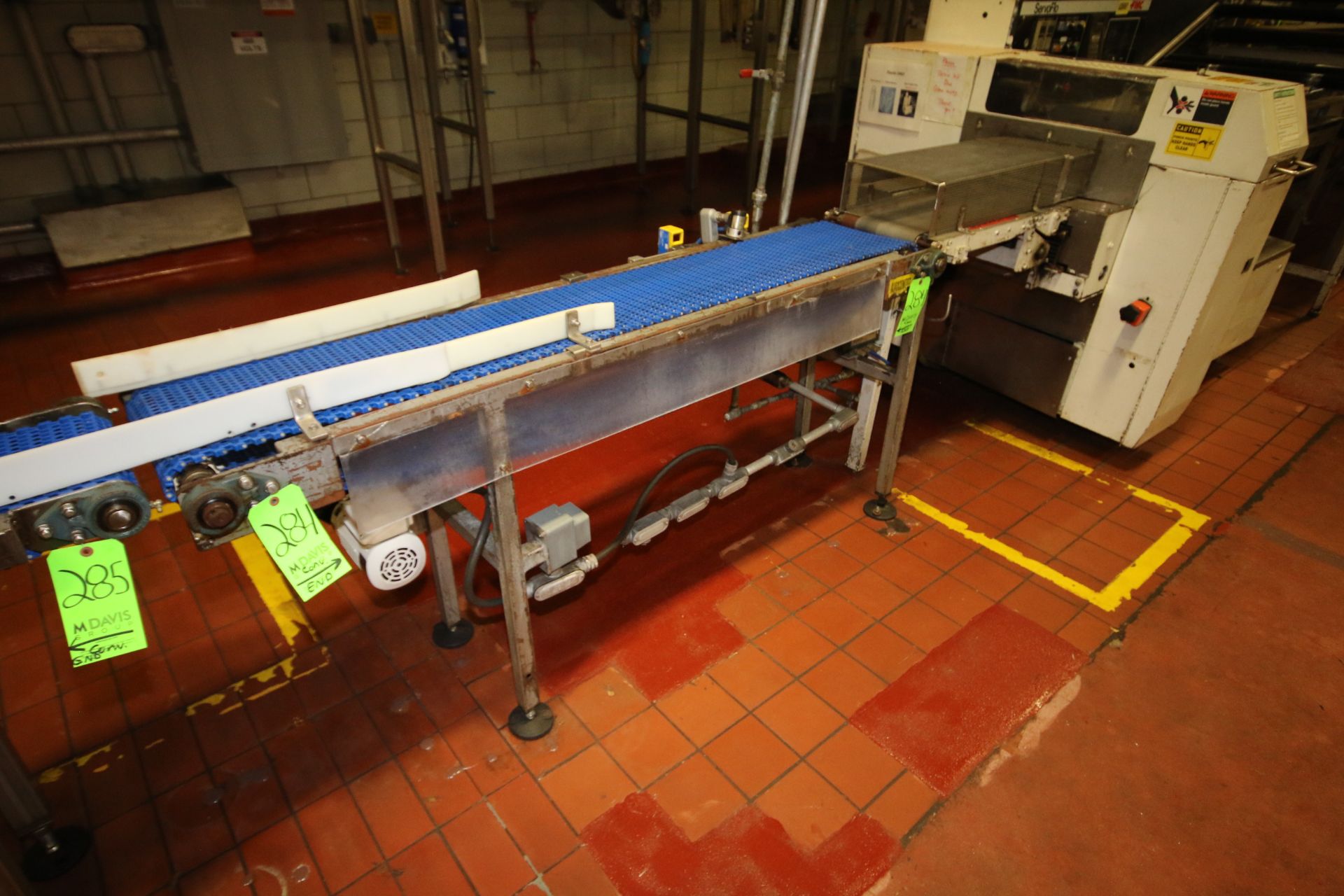 ~6 ft. L Conveyor with 12" W Intralox Belt, Drive, Photoeyes and Legs (Rigging Included in Hammer