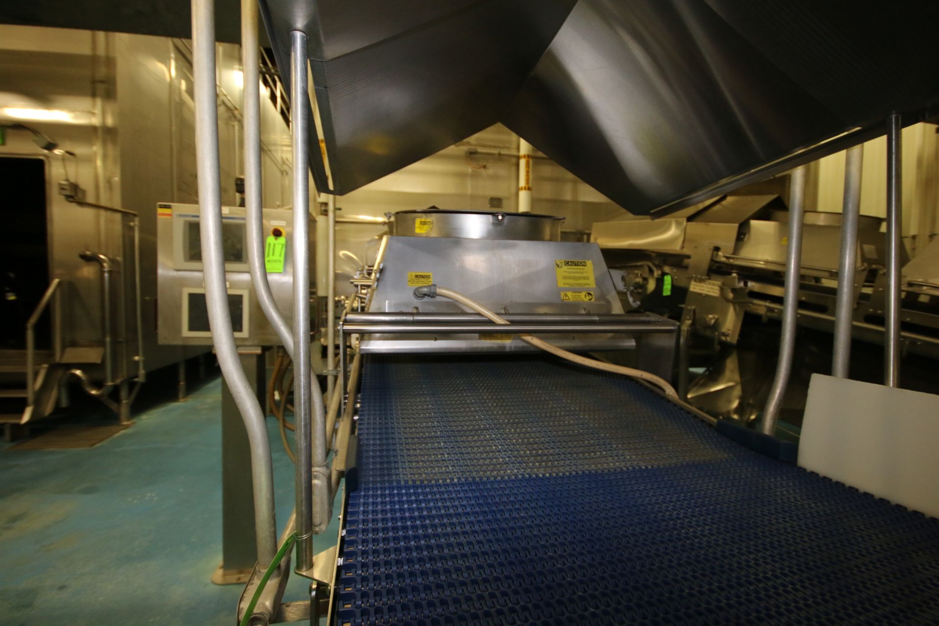 ~17 ft. L S/S Discharge Conveyor with 32" W Intralox Belt, Incline, (2) Cryo-Jet Cooler Freezer - Image 2 of 3
