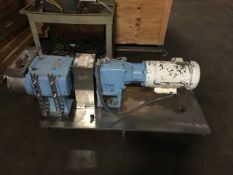 WCB Positive Displacement Pump, Model 224-U1, Mounted on S/S Skids, U1 224, 316LSS, 4.0" S-LINE