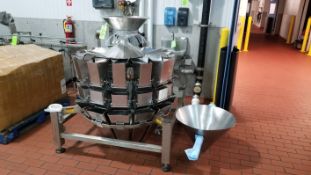 Weighpack Primo 14-Bucket S/S Rotary Scale, Model PRIMO360-14HMBWD, S/N 2963, 220 V, Single Phase