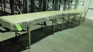 ~20 ft. L S/S Conveyor with Slight Curve, 29-1/2" W Intralox Belt and Drive (Site #284A)