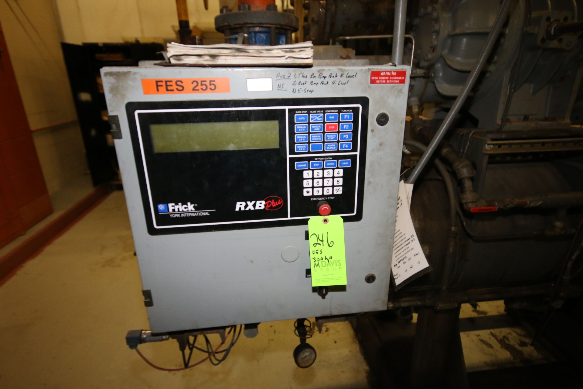 FES 300 hp Screw Ammonia Compressor, Head Model 255 - Image 3 of 7