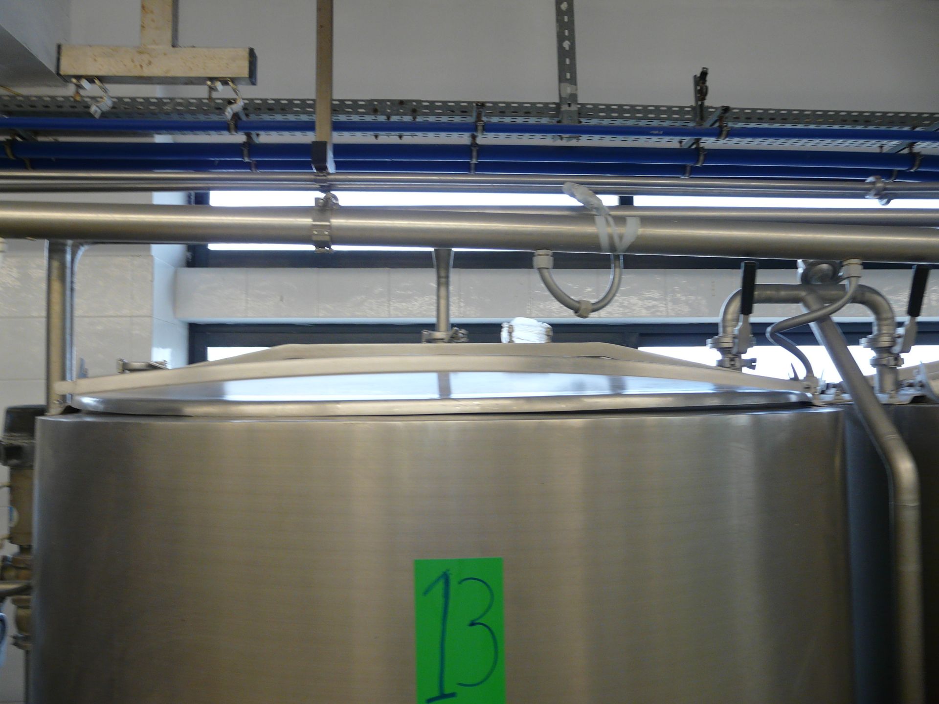 English: TETRA PAK HOYER HTST SYSTEM, 1200 Pasteurizer for Ice Cream, Contains 2 x Tanks with - Image 39 of 45