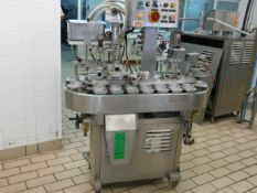 English: MARK, FILMARK 3000 Cup Filling Machine for Ice Cream 3000 Cups/Hour, 18 Cup Holders 80mm
