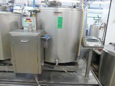 English: Mixing/Cooling Tank for Ice Cream 1000L with Agitator, Type FRIGOMILK, Self Contained Freon