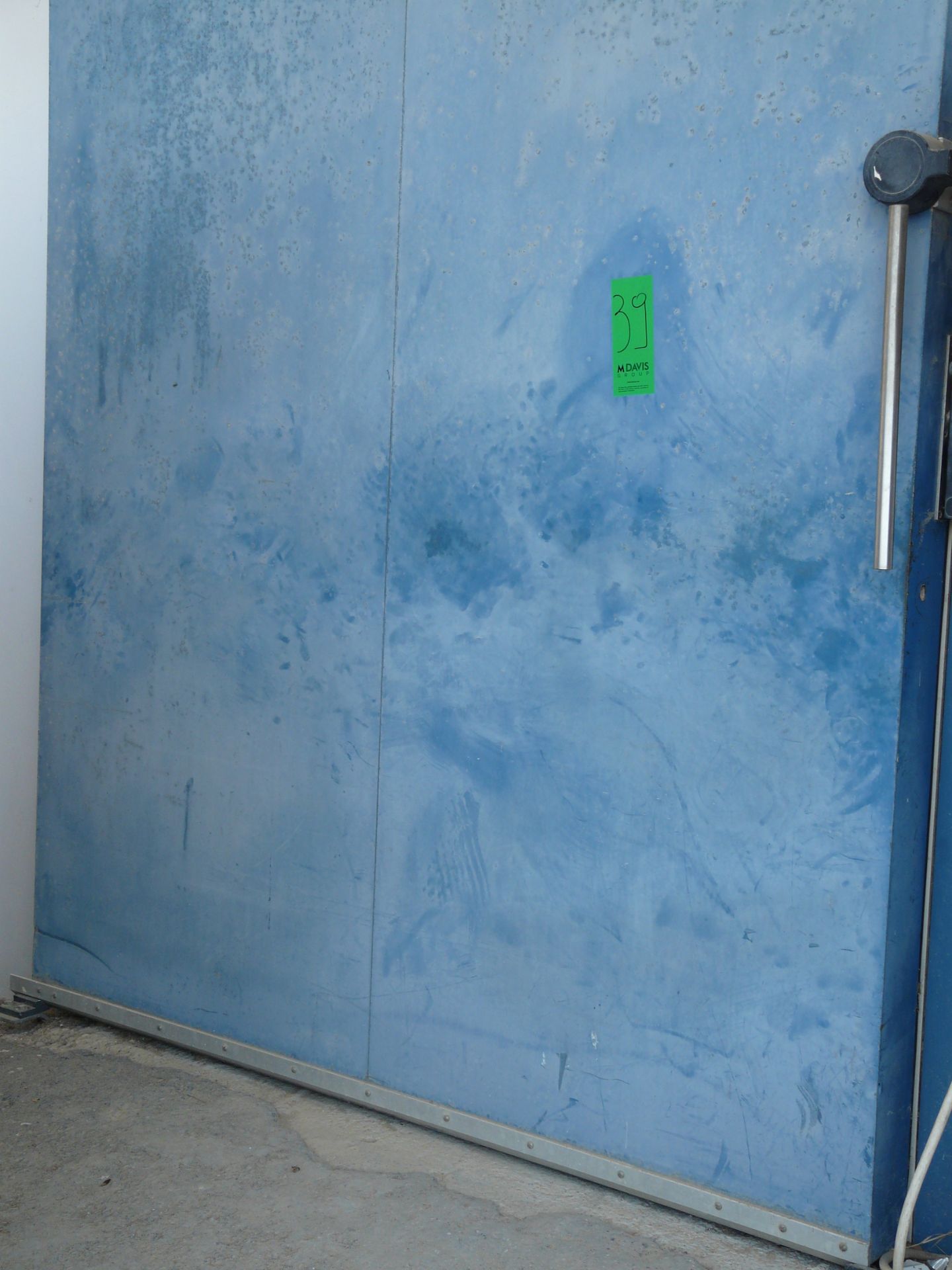 English: Sliding Door for Fridge Unit, Blue Colour, Make ROMA GERMANY 130x230cm Greek: Συρόμενη - Bild 2 aus 4