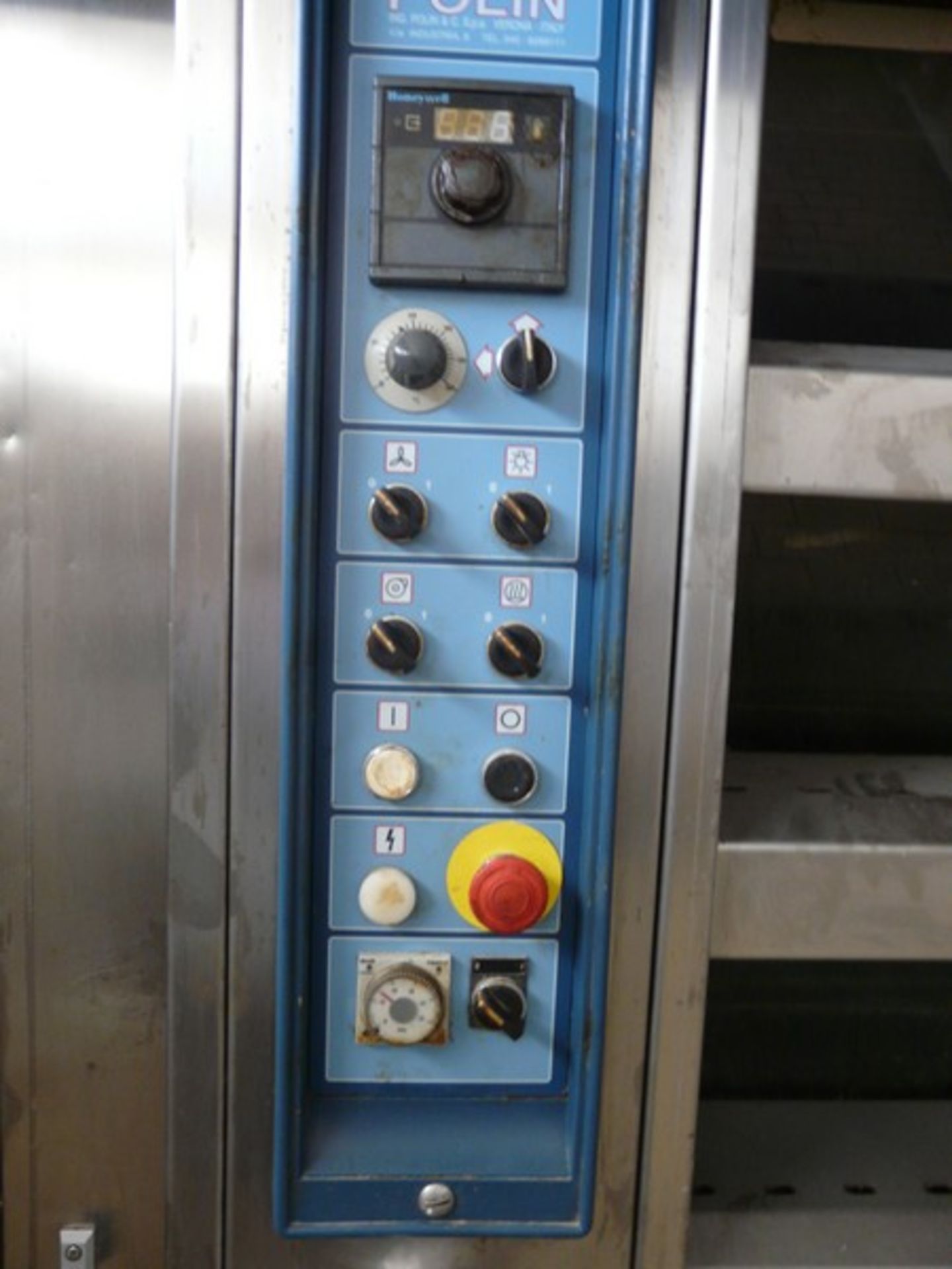 English: POLIN Oven With 10 Stations, Humidity, Gas Burner, Y.O.M.: 2003, Construction Stainless - Image 4 of 12