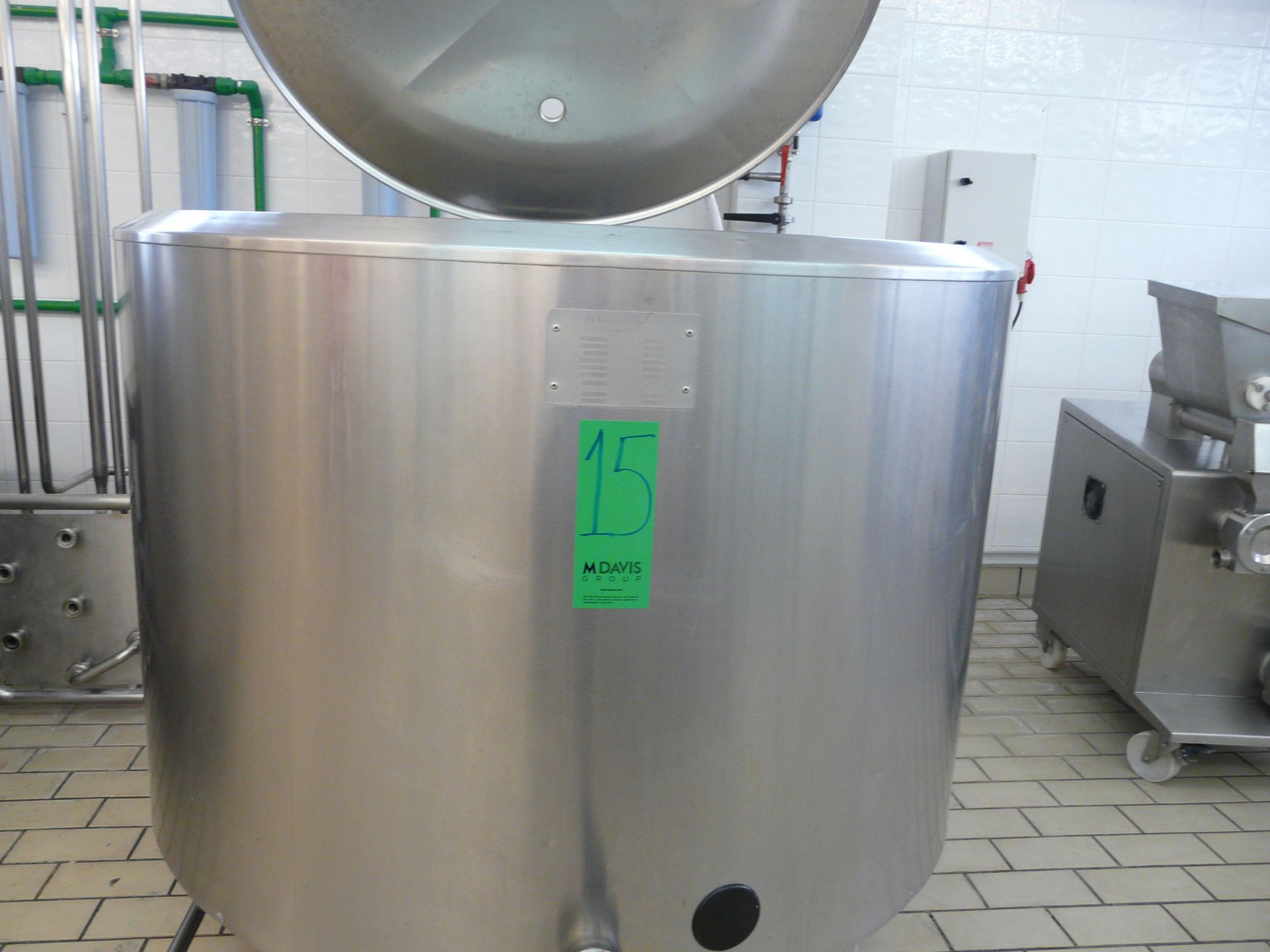 English: Mixing/Cooling Tank for Ice Cream 1020L with Agitator, Type WEDHOLMS, Self Contained - Image 2 of 5