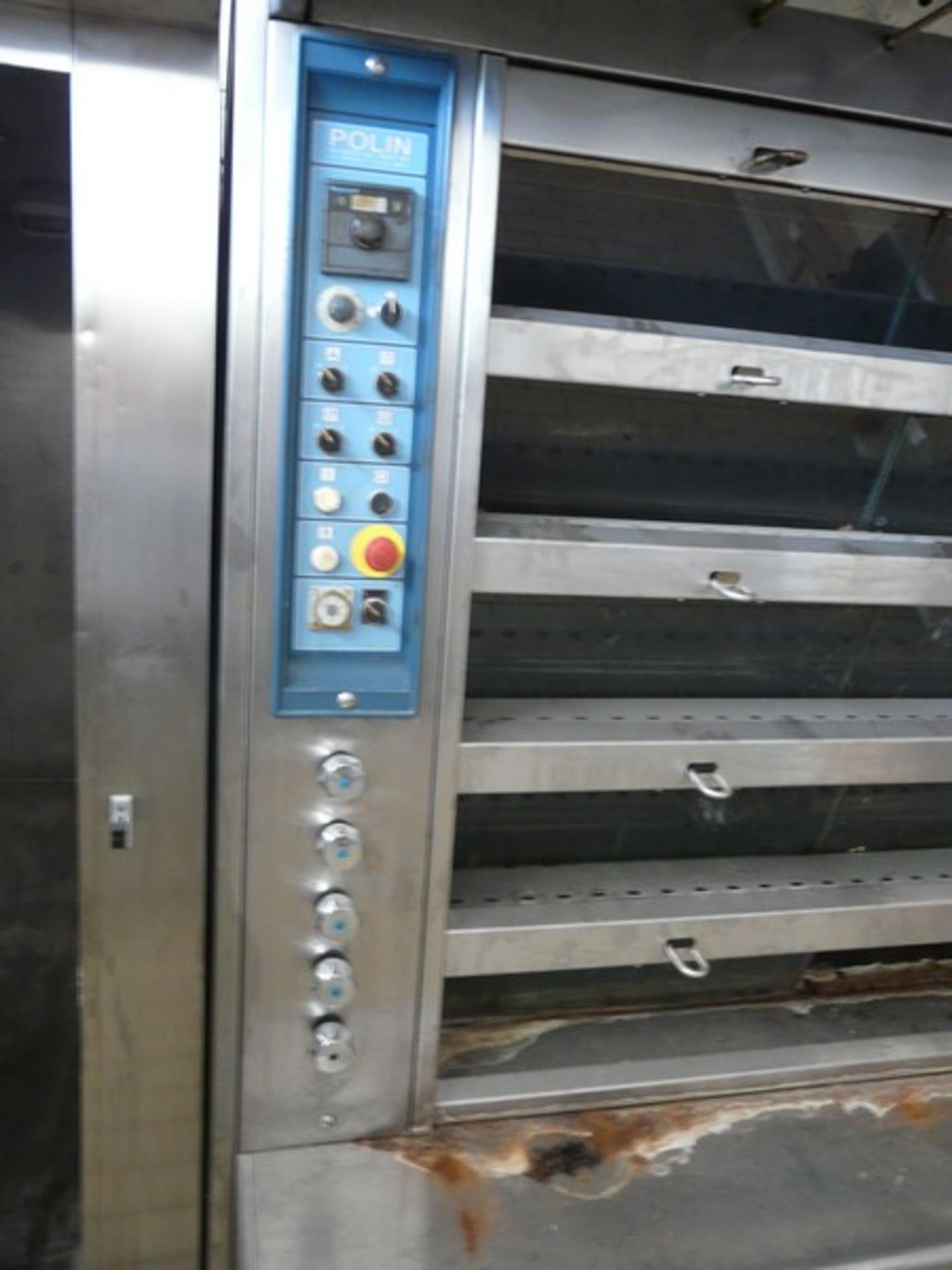 English: POLIN Oven With 10 Stations, Humidity, Gas Burner, Y.O.M.: 2003, Construction Stainless - Image 3 of 12