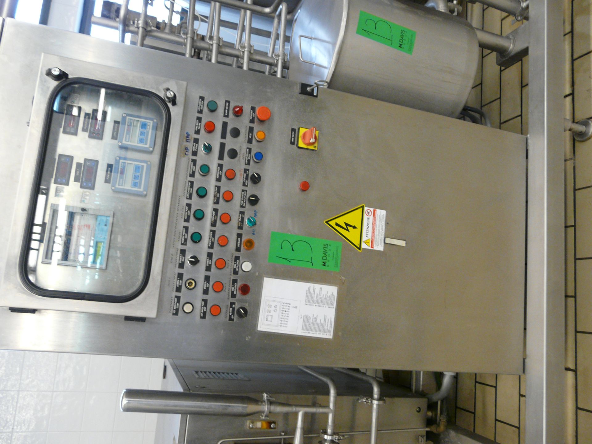 English: TETRA PAK HOYER HTST SYSTEM, 1200 Pasteurizer for Ice Cream, Contains 2 x Tanks with - Image 7 of 45