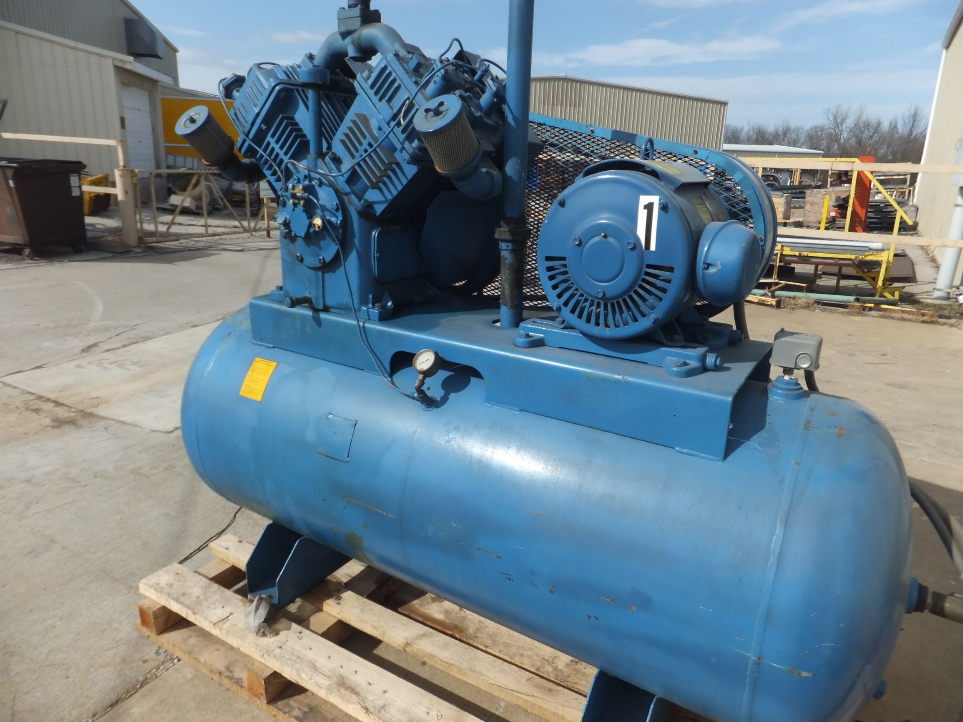 Quincy 25 Hp Reciprocating Air Compressor, Model 5120, S/N 160353 L, Size 6 & 3-1/4 x 4, Lincoln - Image 7 of 10