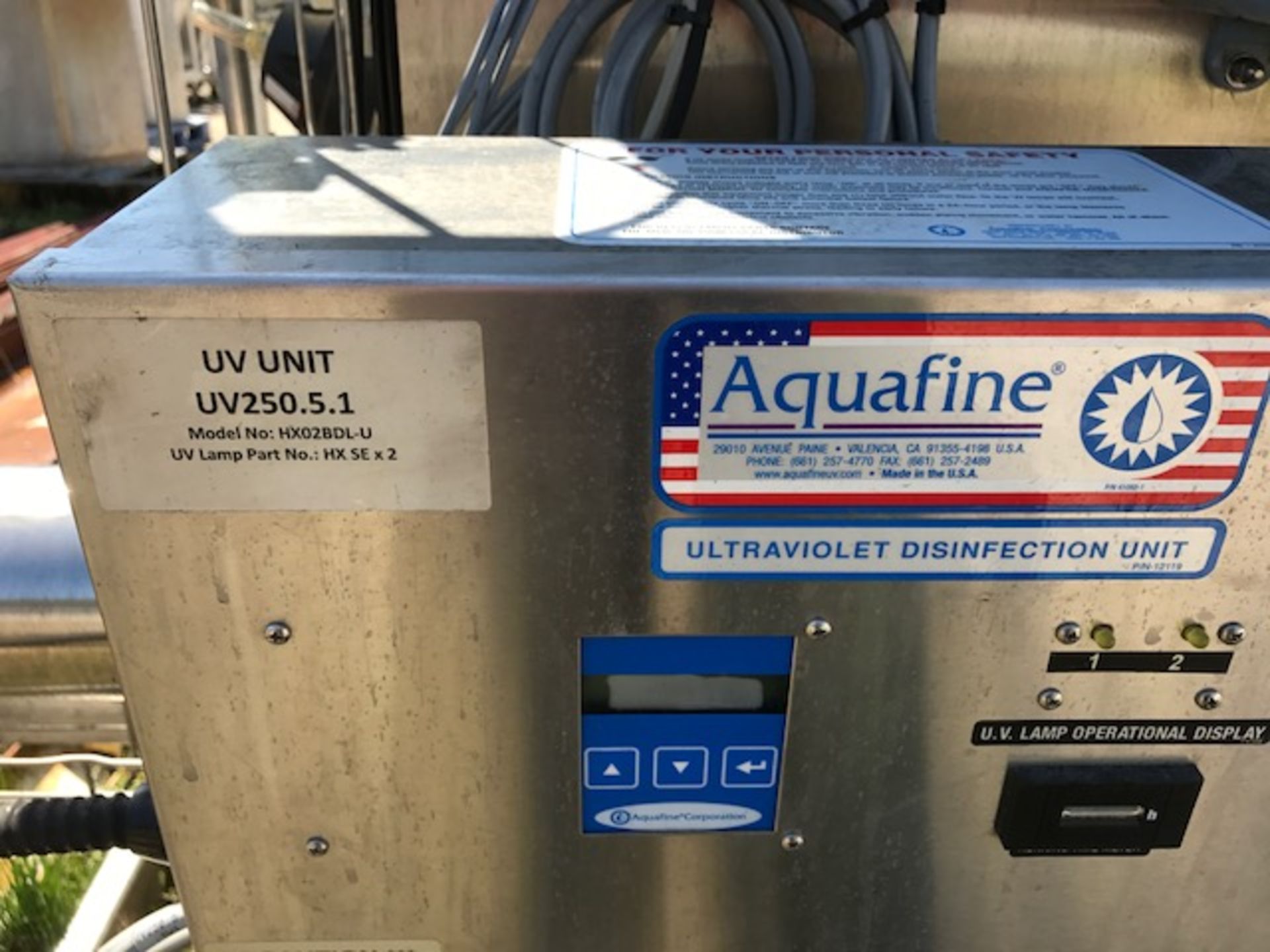 Used UltraPure Water Treatment Skid for sale. The treatment vessels are stainless steel 100 PSI - Image 4 of 28