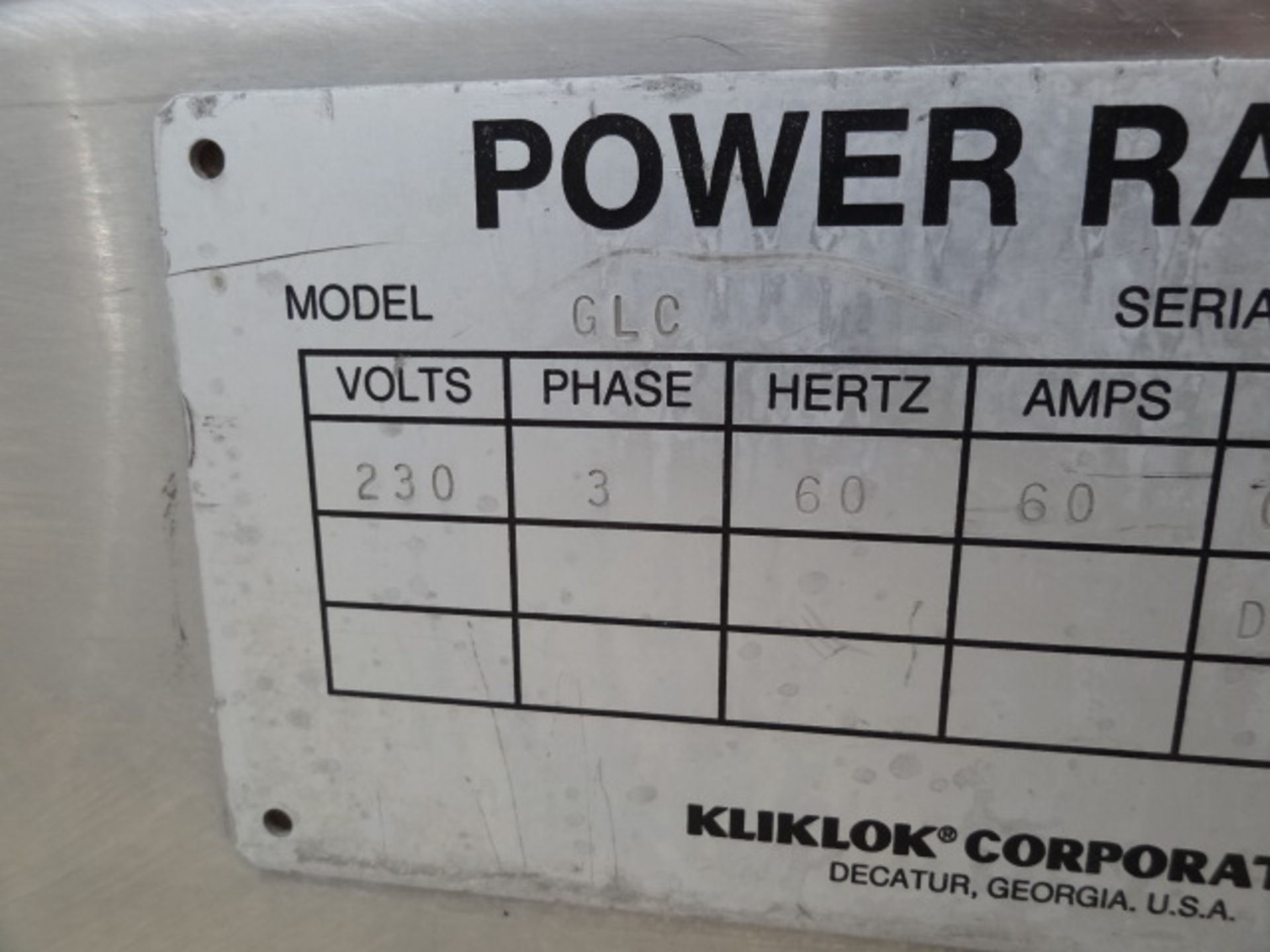 KlikLok Genesis Tri-flap Carton Sealer, Model # GLC, S/N 165, stainless steel unit for tri-seal - Image 5 of 6