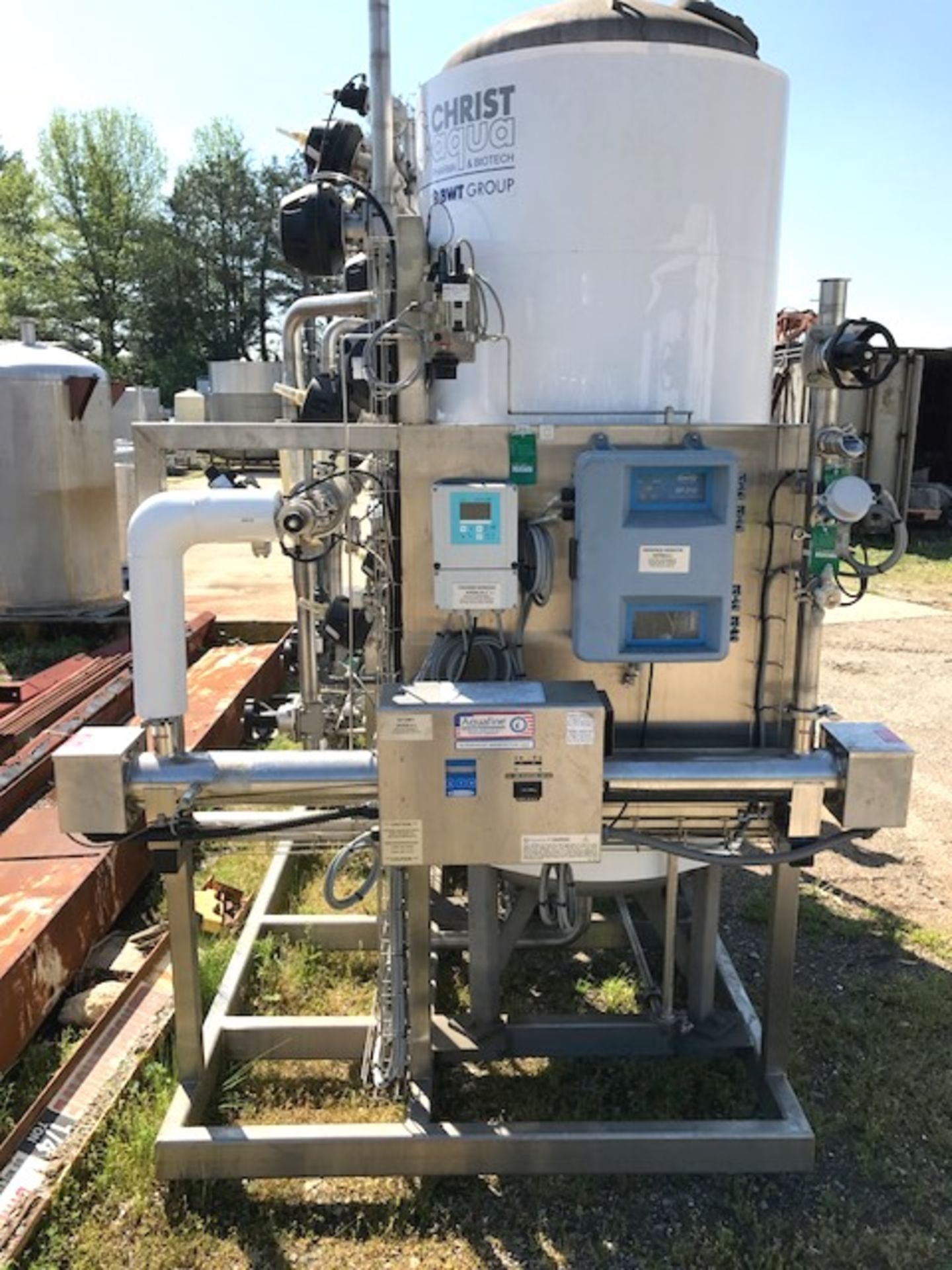 Used UltraPure Water Treatment Skid for sale. The treatment vessels are stainless steel 100 PSI - Image 16 of 28