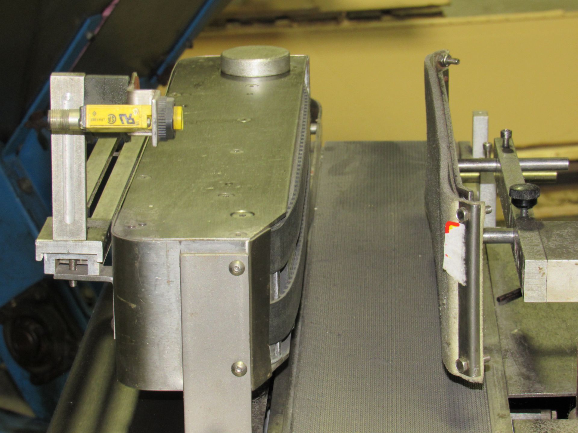 Accraply stainless steel conveyor indexer for labeler with chainlink conveyor belt. This Run on 115V - Image 20 of 24