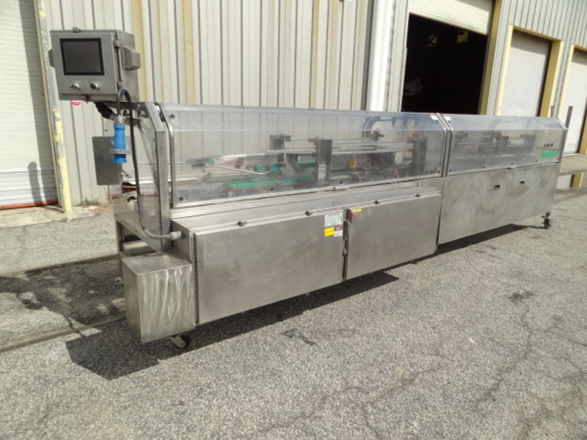 KlikLok Genesis Tri-flap Carton Sealer, Model # GLC, S/N 165, stainless steel unit for tri-seal