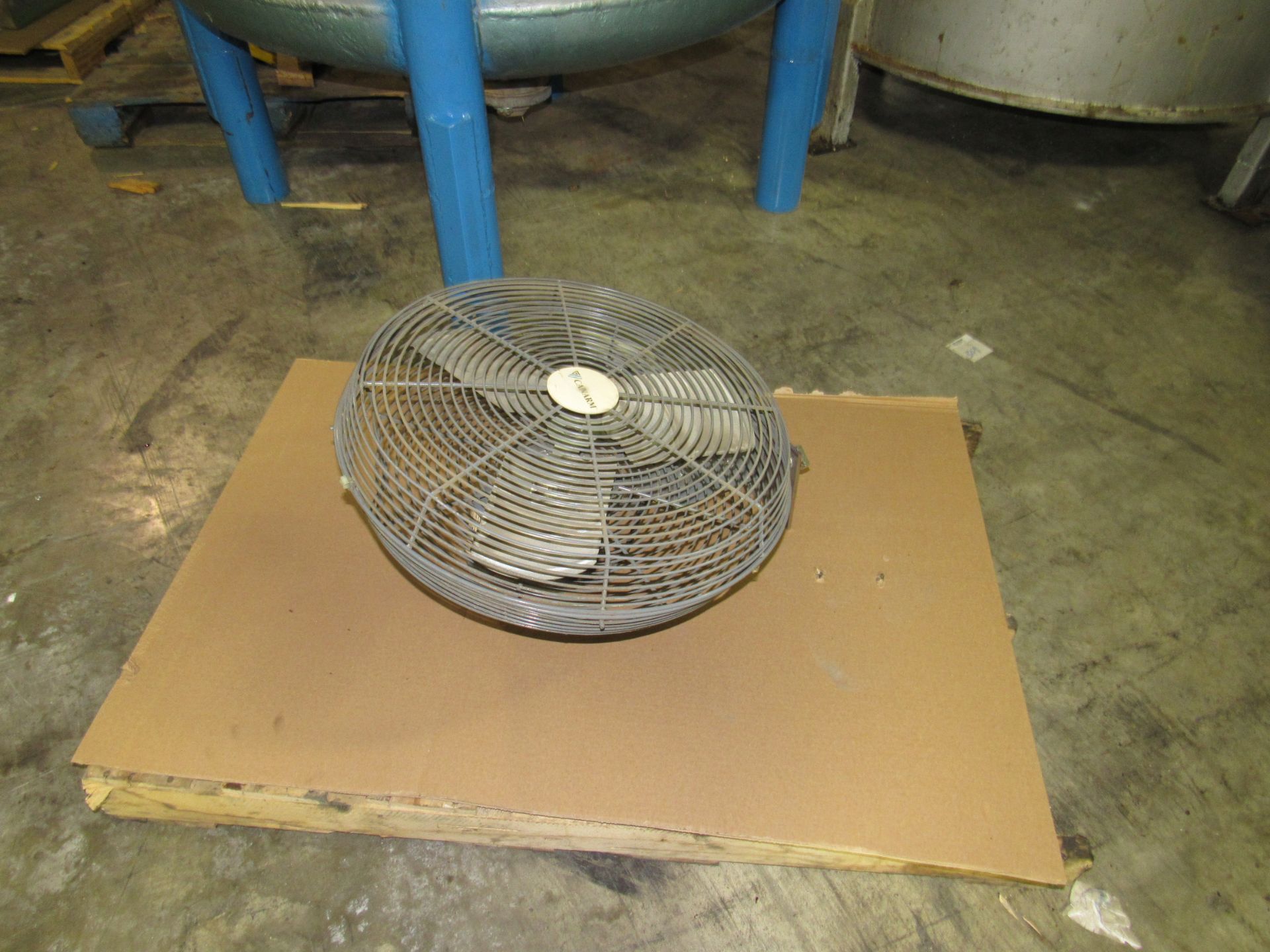 22" Wall Fan -- (LOCATED IN IOWA, RIGGING INCLUDED IN SALE PRICE) -- Optional prep for shipping $