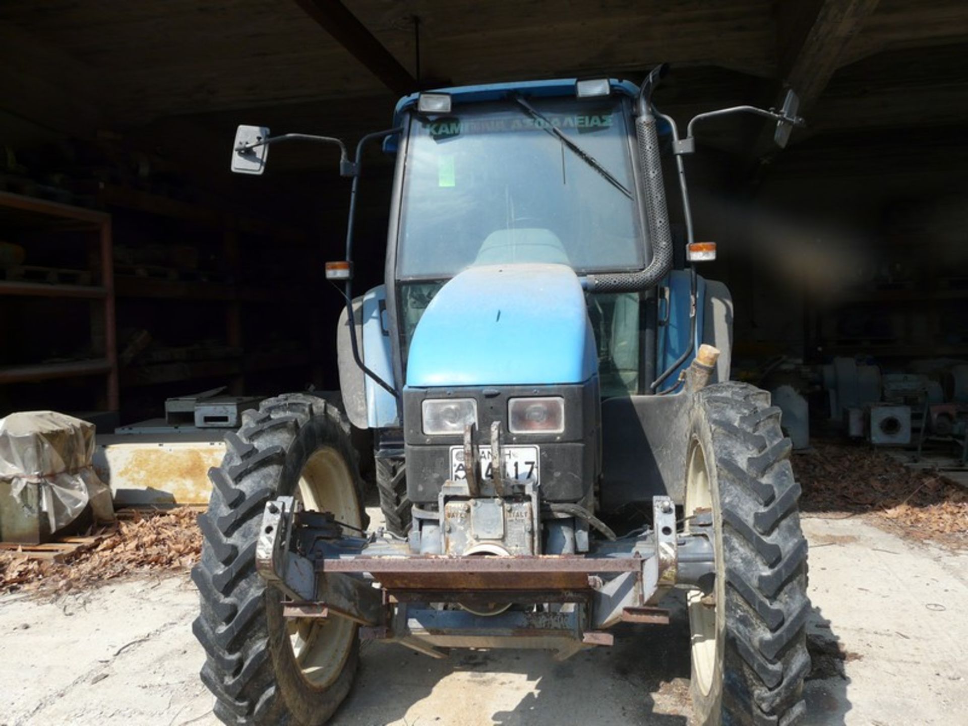 TRACTOR NEW HOLLAND TL 90,REG AM54177,WORKING CONDITION, HRS 4001,HYDROLIC SYSTEM,MISSING BATTERY (