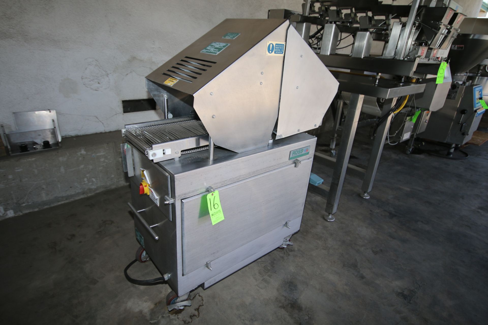 Ross Tenderizer, with Aprox. 12" W Infeed/Outfeed S/S Conveyor, Tenderizing Station, Mounted on S/ - Bild 2 aus 4