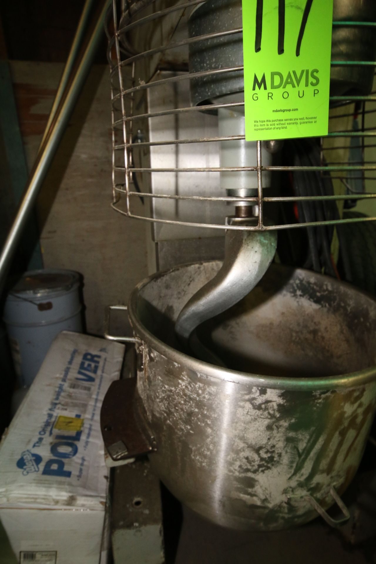 Titan 60 Qt. Mixer, M/N GF1060, with Dough Attachment (NOTE: Missing Bowl) - Image 3 of 4