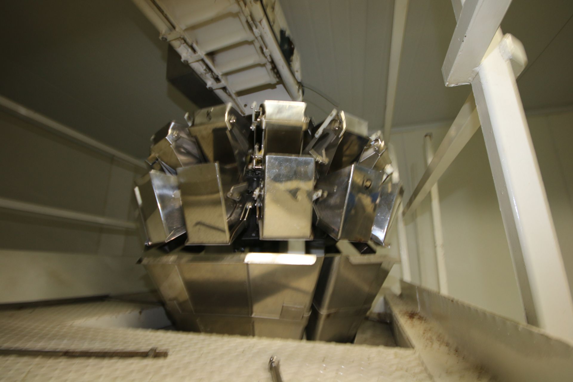 Ishida 14-Station Bucket Scale System, M/N CCW-S-212, Weighing Range: 14 g - 454 g, 480 Volts, - Bild 7 aus 7