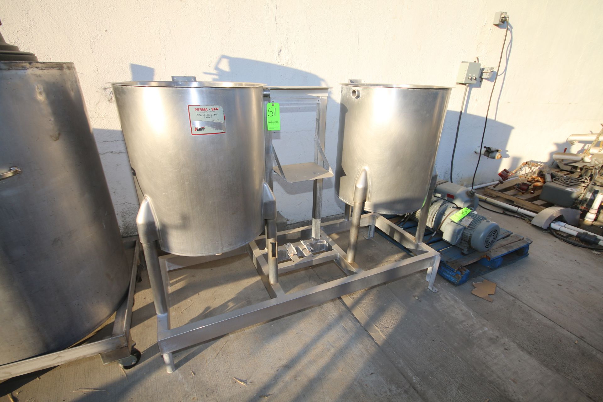 Perma-San Dual S/S 60 Gal. Vessel System, Mounted on S/S Skid