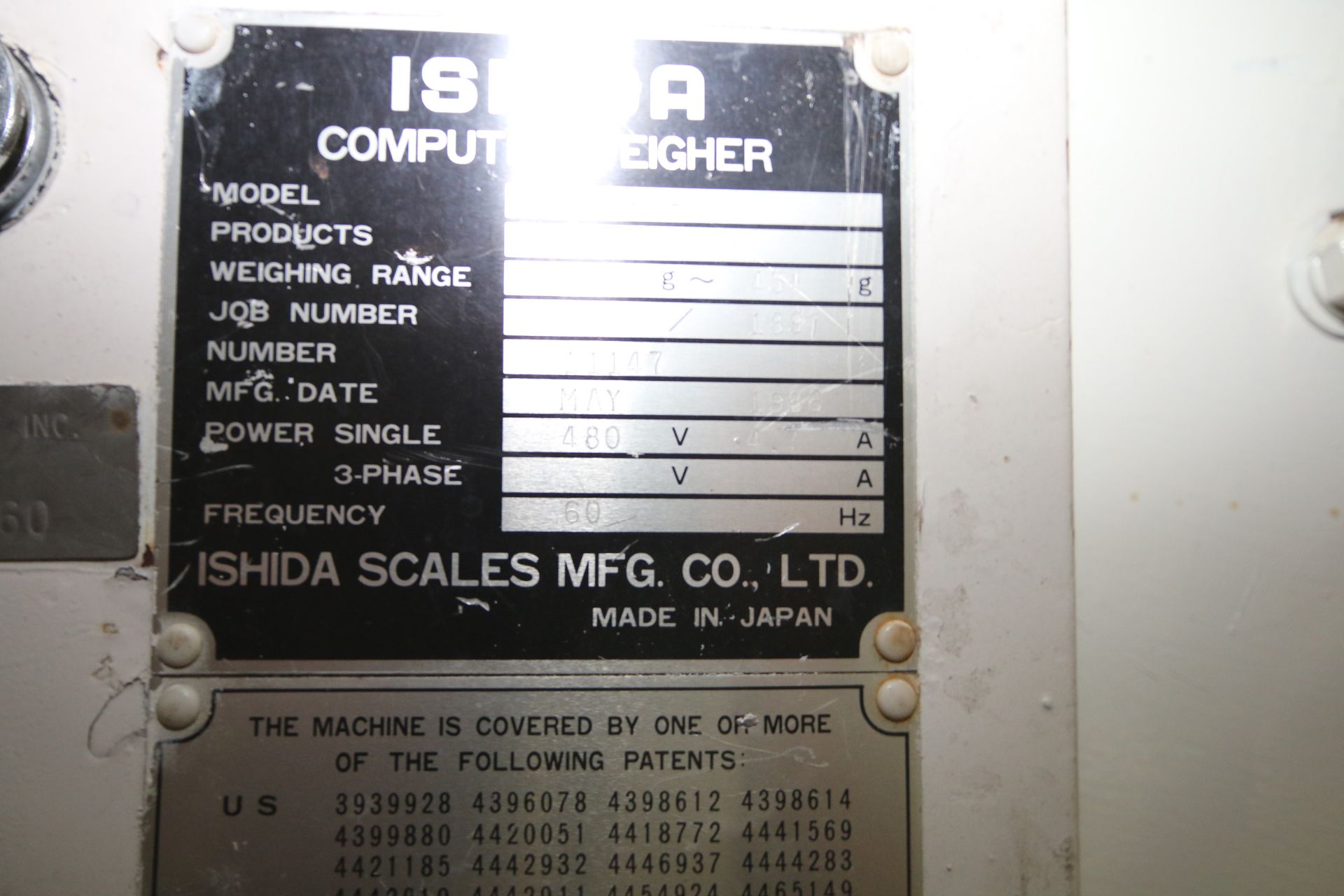 Ishida 14-Station Bucket Scale System, M/N CCW-S-212, Weighing Range: 14 g - 454 g, 480 Volts, - Bild 5 aus 7