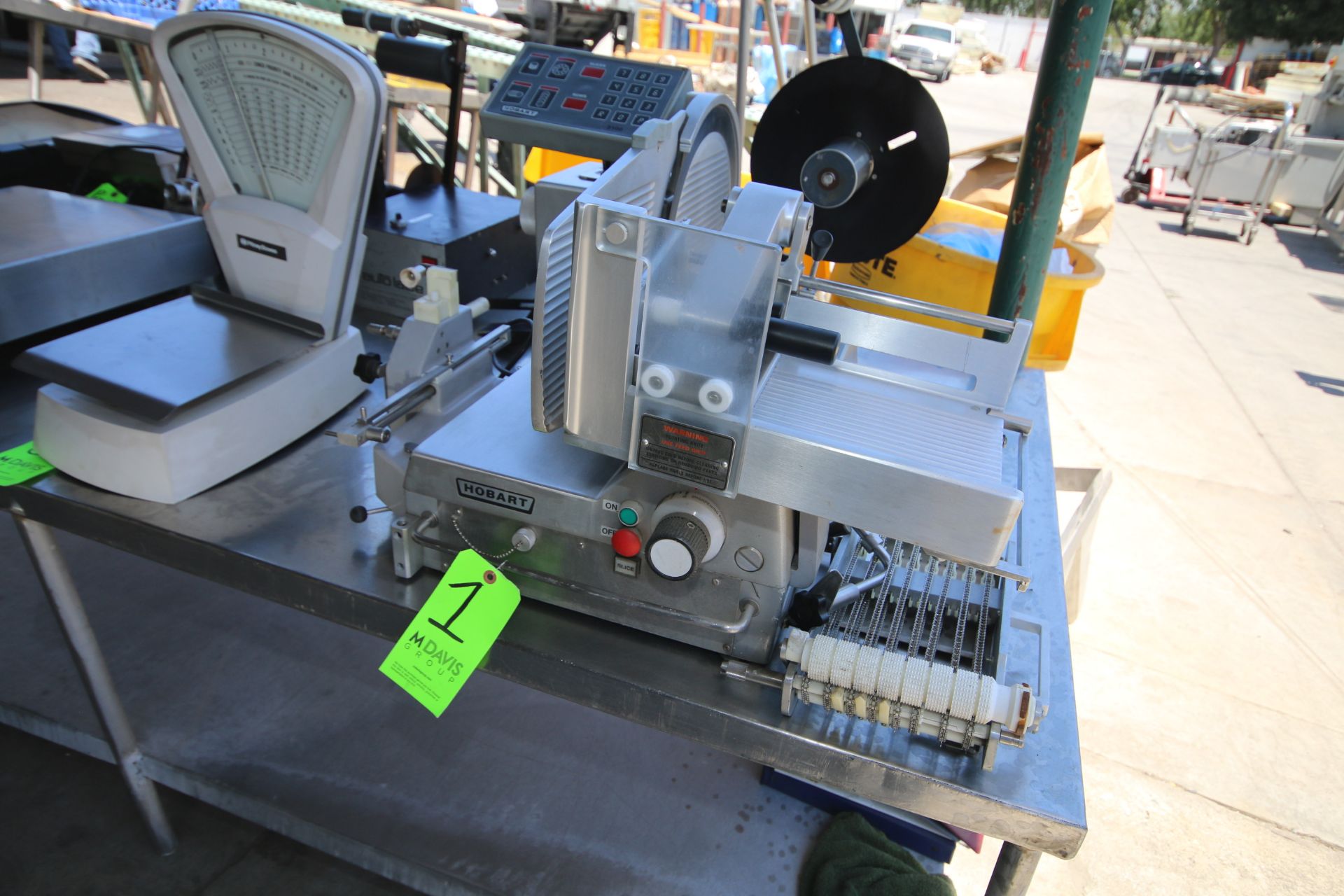 Hobart S/S Slicer, with Digitial Display, S/S Infeed and 11-1/2" Dia. S/S Blade
