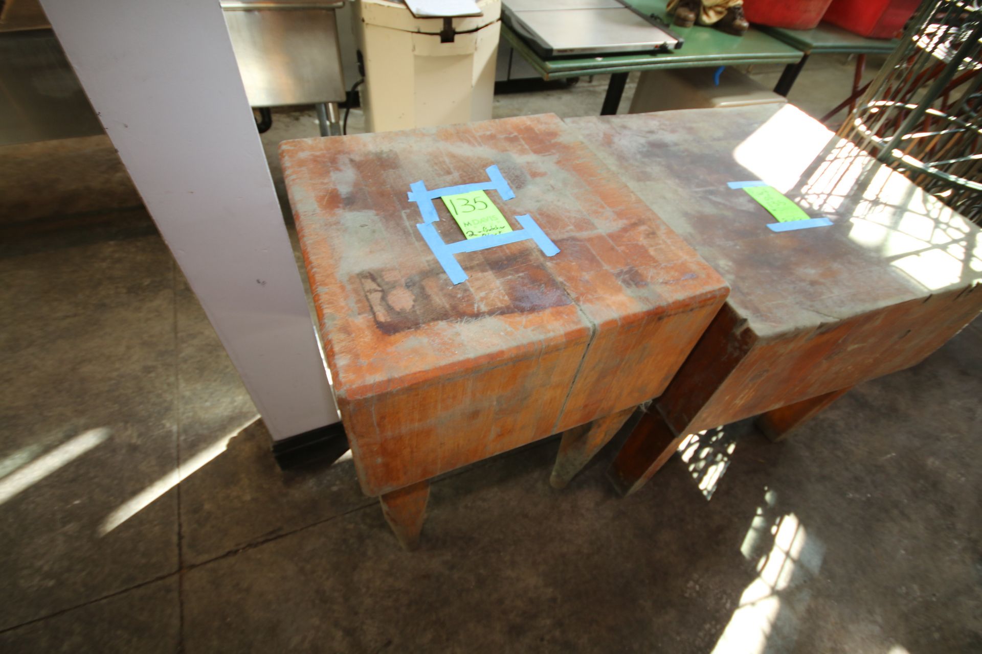 Butcher Block Tables, (1) 2' x 2' and (1) 30-1/2" x 30-1/2" - Image 3 of 4